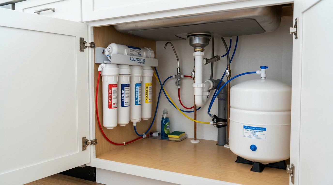 Montaż filtra odwróconej osmozy – realizacja usługi u klienta